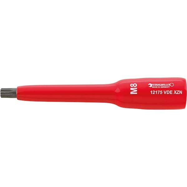 10 mm (3/8") VDE screwdriver socket M10 L.136 mm d.23 mm